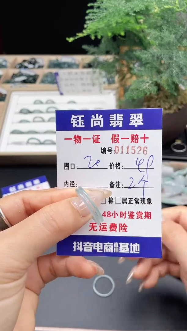 【闪购商品】翡翠戒指未镶嵌20*11526