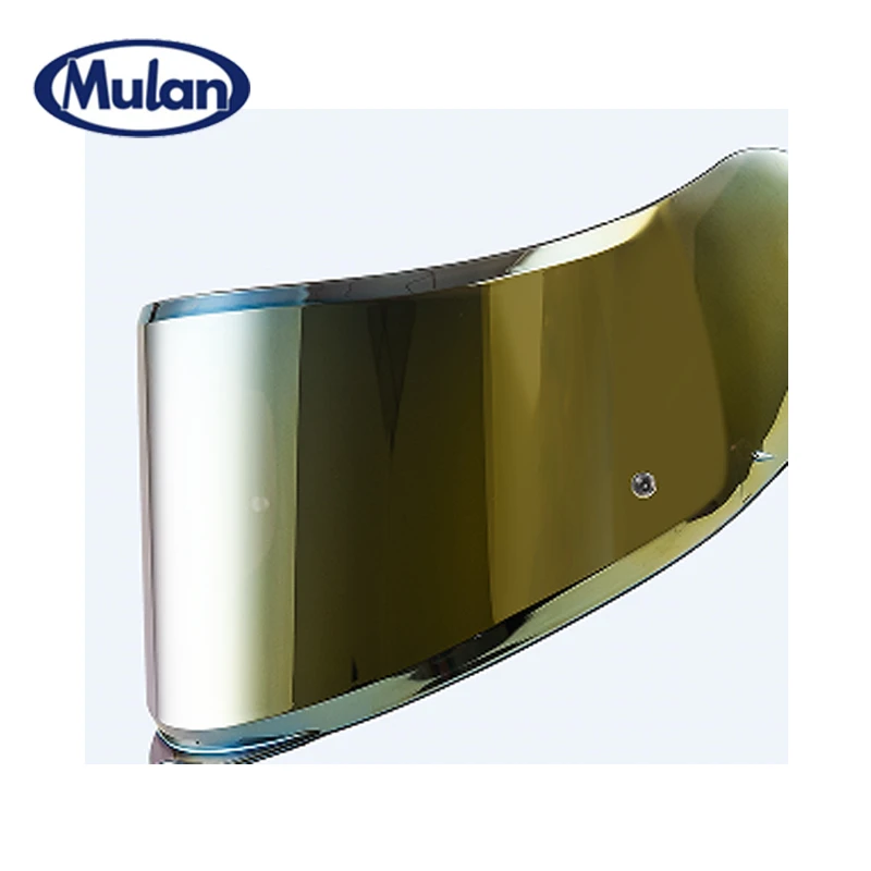 Mulan木兰驰摩托车头盔FF722原装头盔镜片镀红镀金防雾贴镀银