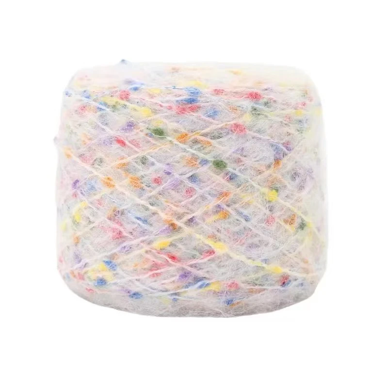 织心意彩点豆豆彩豆马海毛柔软蓬松婴儿织毛衣围巾高品质时尚毛线