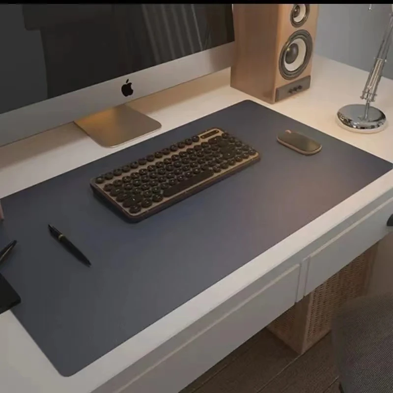 办公室桌面垫子防水防油皮质超大号鼠标垫笔记本电脑桌垫简约定制