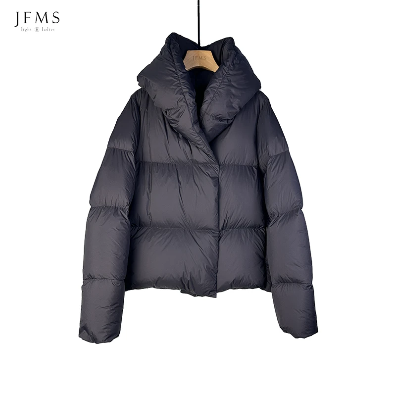 95白鹅绒羽绒服女2024新款短款加厚显瘦外套Y530