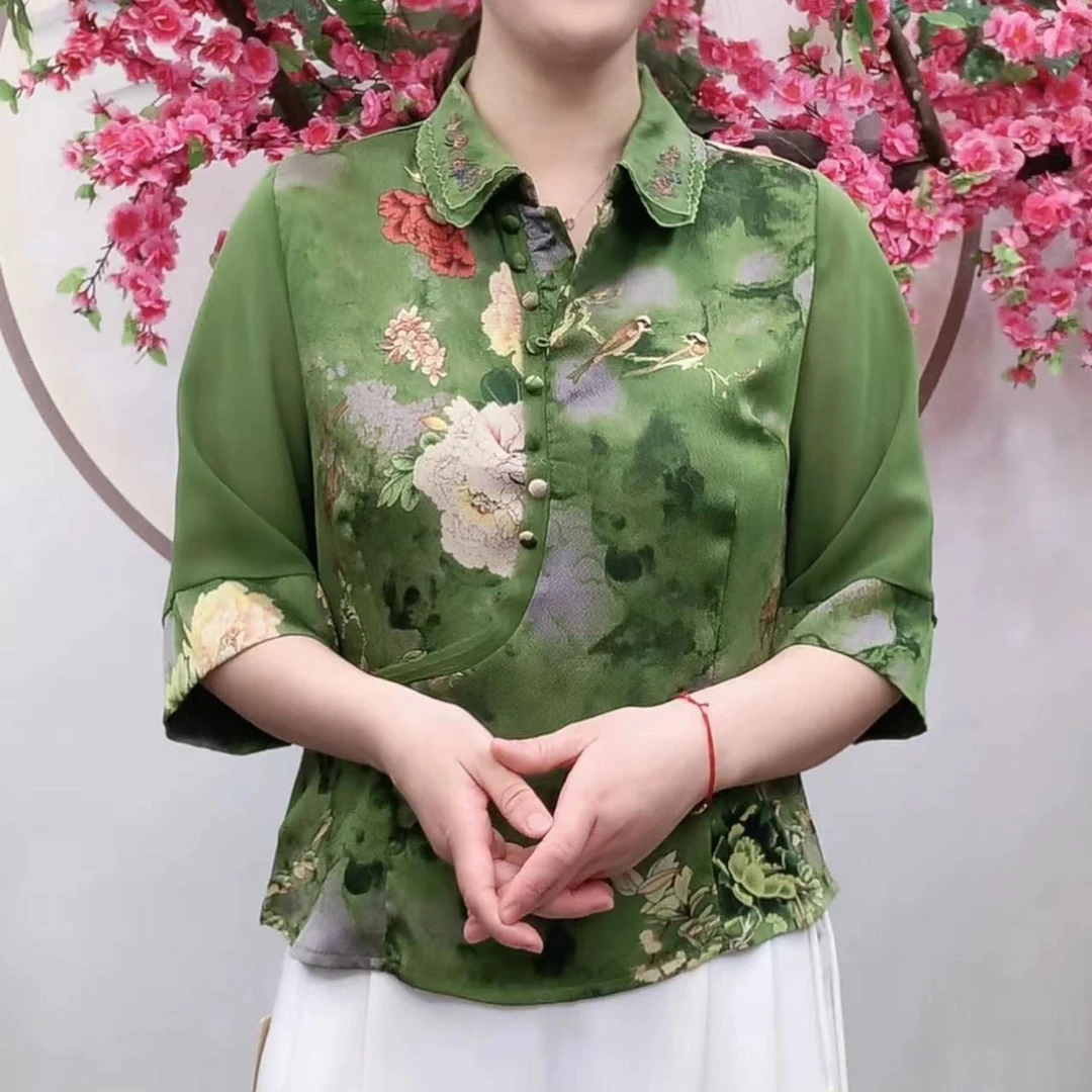 2503-4重工洋气印花小衫X
