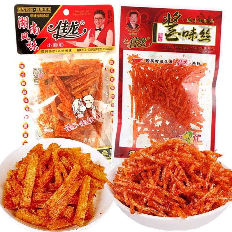 佳龙酱味丝酱肉丝小面筋辣条辣丝8090怀旧零食香辣味素食校园小吃