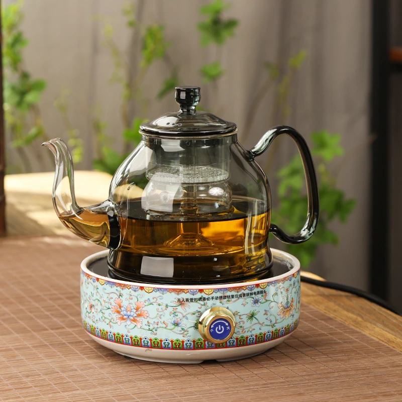 电陶炉家用烧水壶茶壶中式提梁壶加厚大功率耐热蒸煮蒸茶烧水茶具