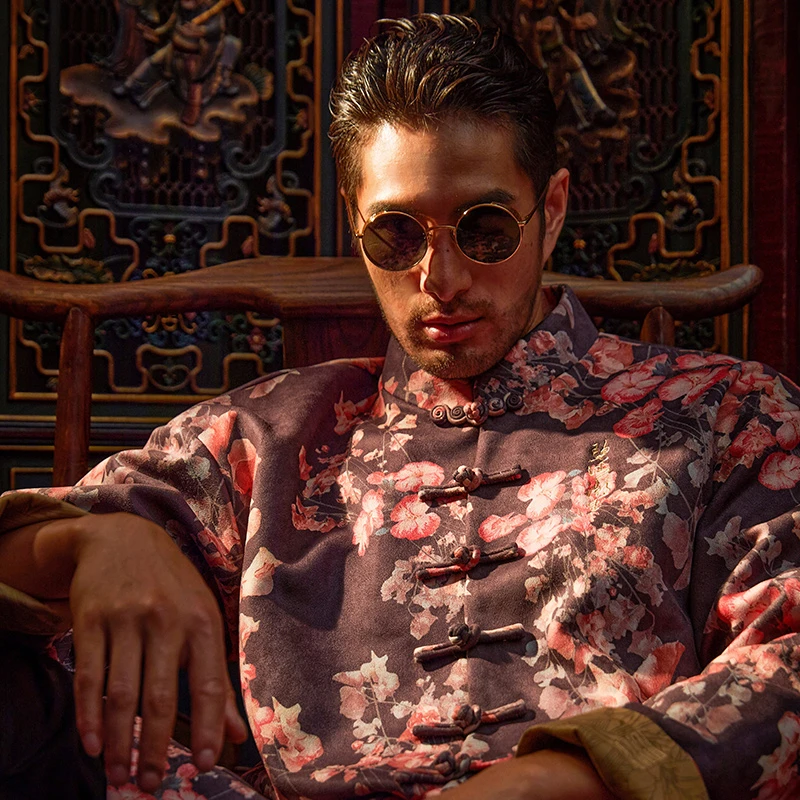 碧海潮生原创【花魁唐装】秋冬新款中国风国潮盘扣休闲外套男女