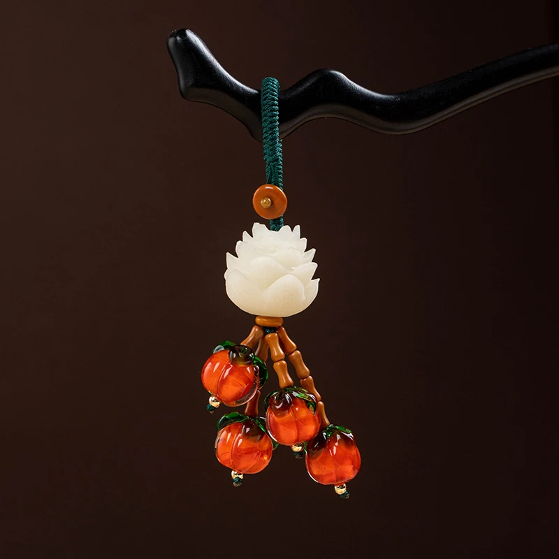 好韵莲莲钥匙扣小清新创意钥匙挂车载好物车饰挂饰