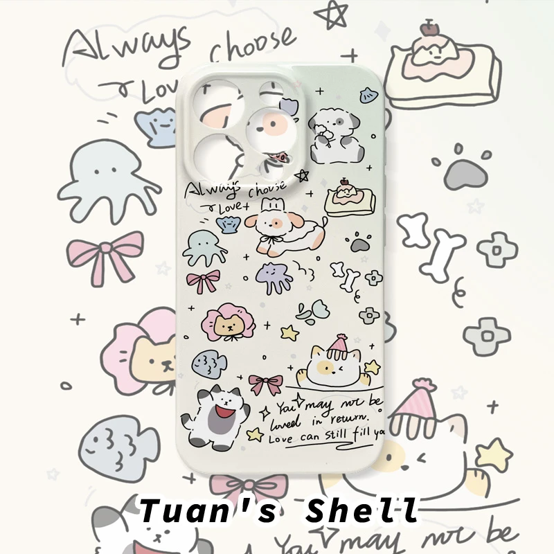 星星动物园菲林软壳适用苹果/华为/VIVO/OPPO小米可爱个性手机壳
