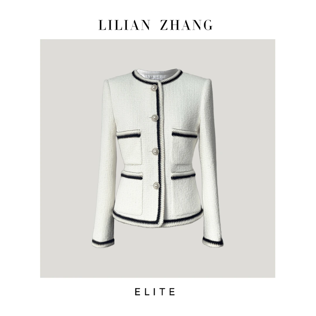 定制-风格永存—轻奢名媛—经典气质小香风织带上衣女外套 2305030