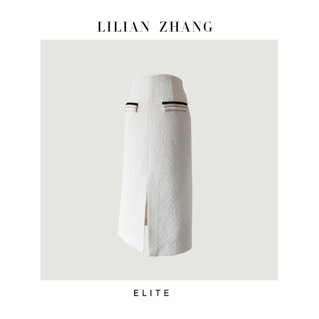 E系列 ——轻奢名媛——经典小香风气质香风半裙（织带饰边）2303041