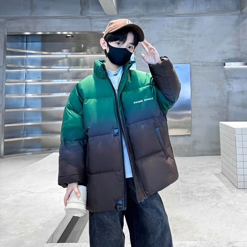 501678  童装男童棉服2024冬款棉服加棉加厚棉衣外套宝宝潮酷上衣