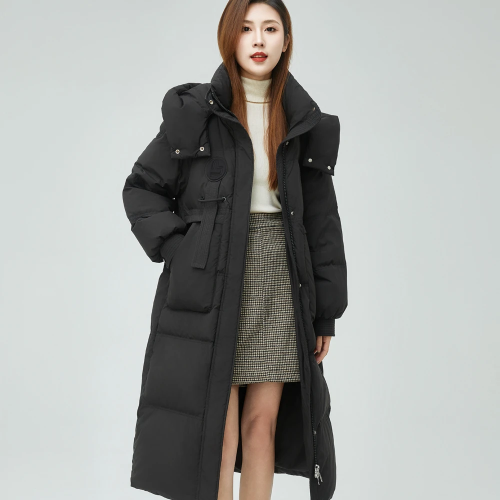 芮之语2024年冬季新款【90白鸭绒】中长款户外防风休闲羽绒服024