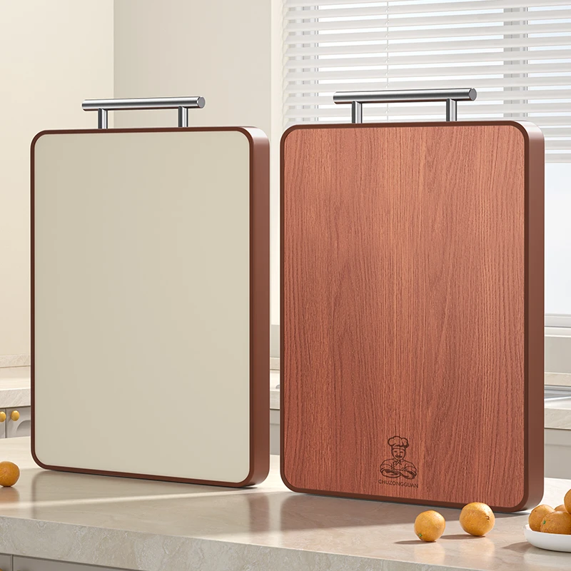 厨总管乌檀木菜板实木家用大号长方形加厚双面案板家用切菜板刀板