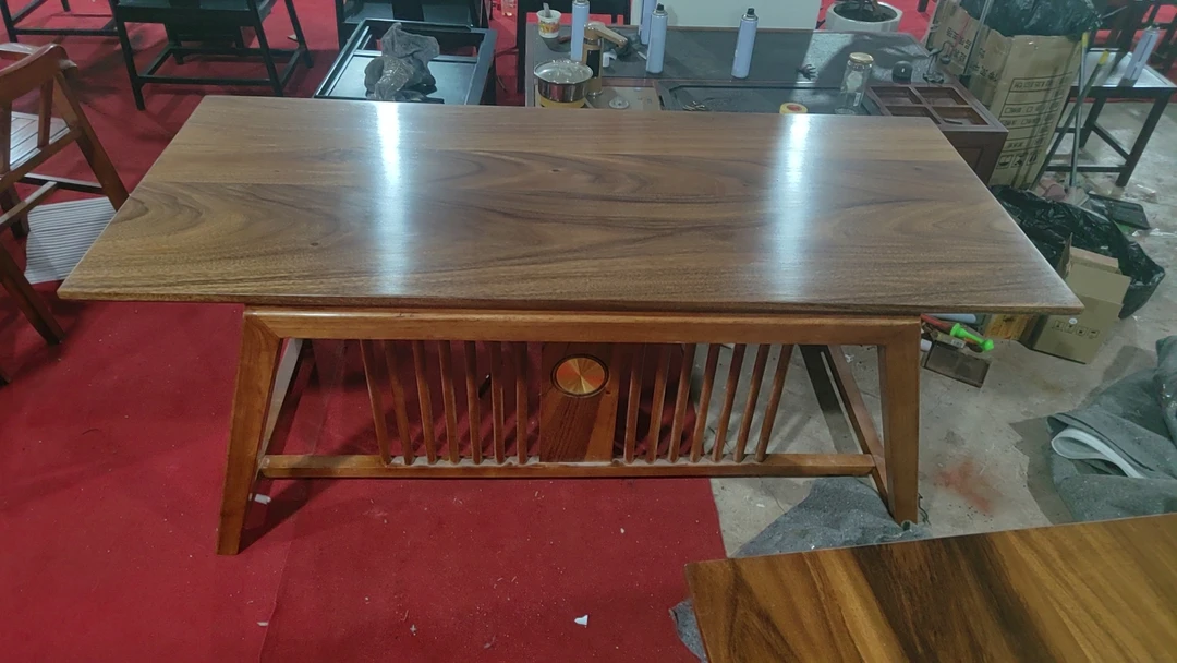 南美胡桃木1.8米。1.6米古典简约茶椅原木色干泡茶桌新中式桌子