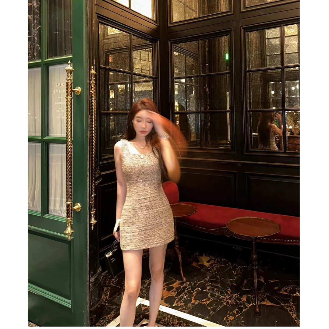 气质名媛 小香风包臀连衣裙