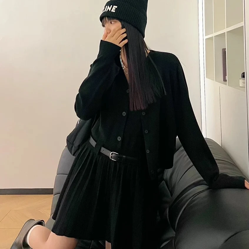 〖晨浠定制〗新款时尚洋气针织两件套两色6655