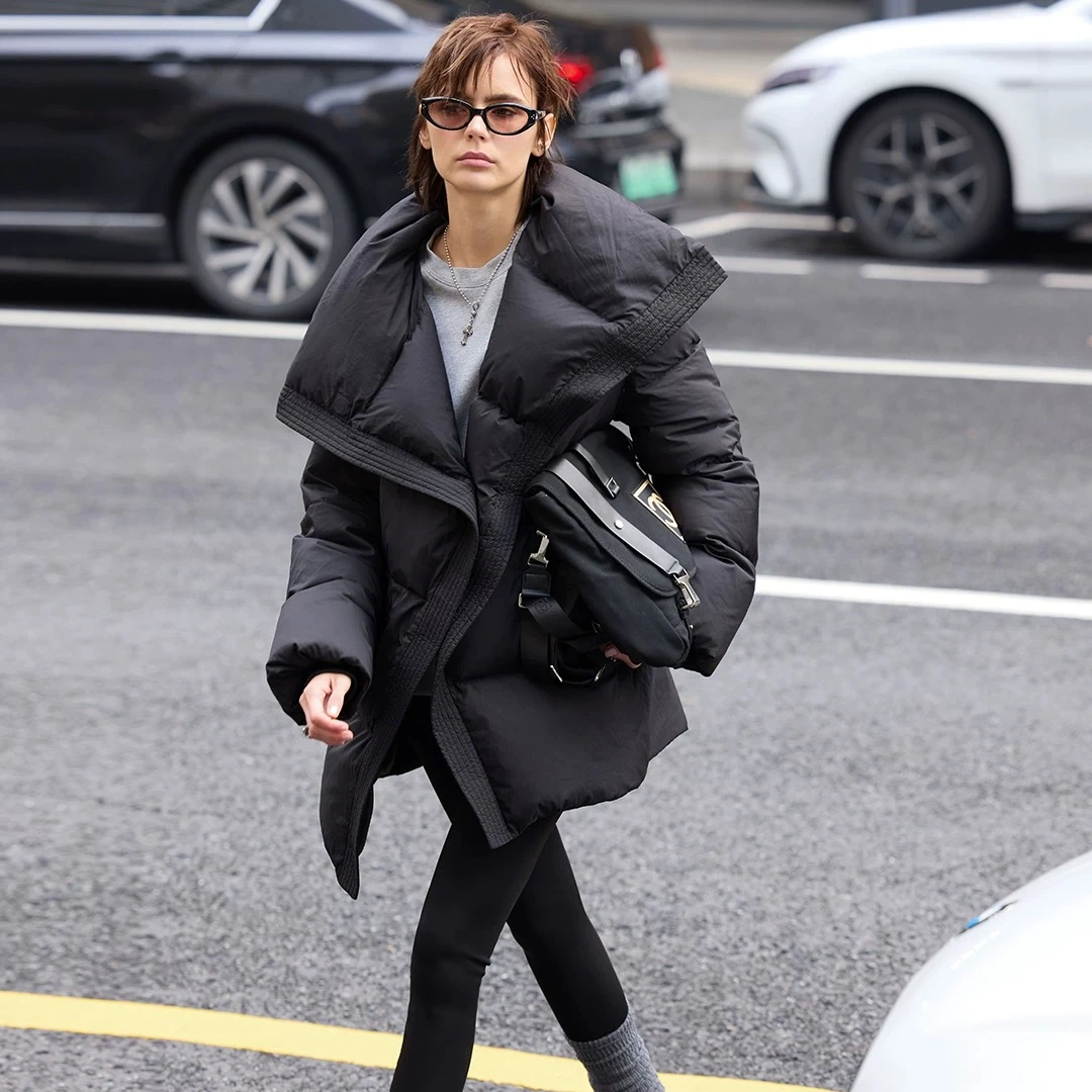 【晨浠定制】新款潮流时尚百搭保暖羽绒服短款外套三色8812