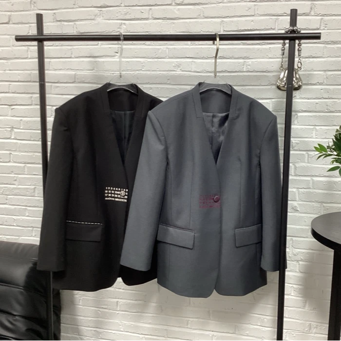 【晨浠定制】新款时尚气质高级定制数字西服外套4044