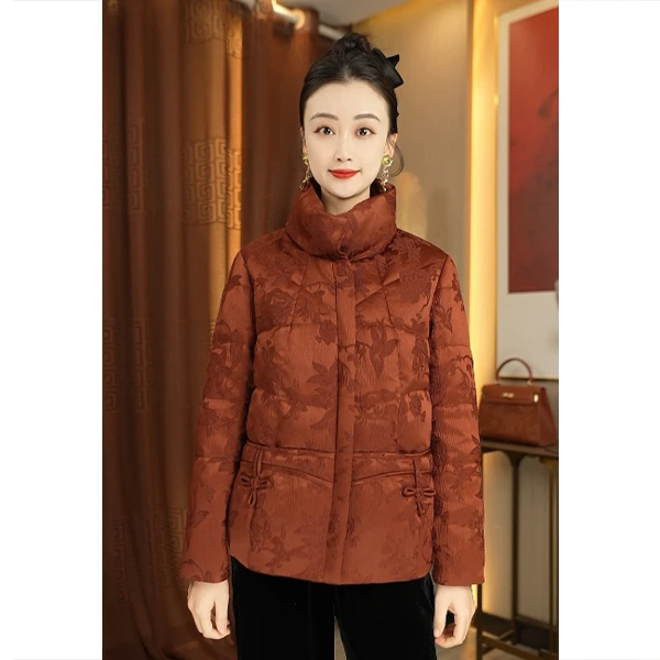 【林典】7086新款时尚气质新中式鹅绒服