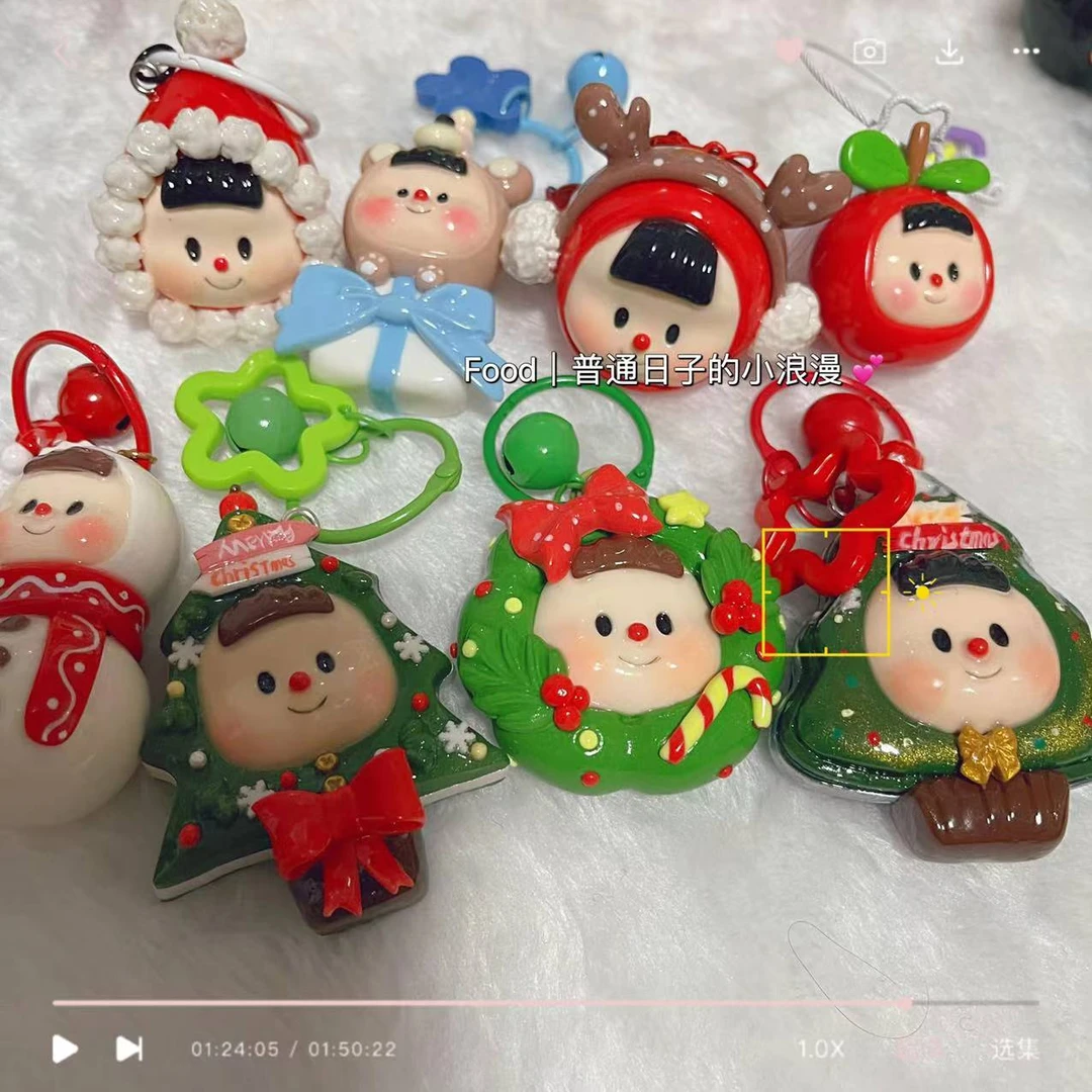 可爱手工树脂粘土钥匙扣挂件