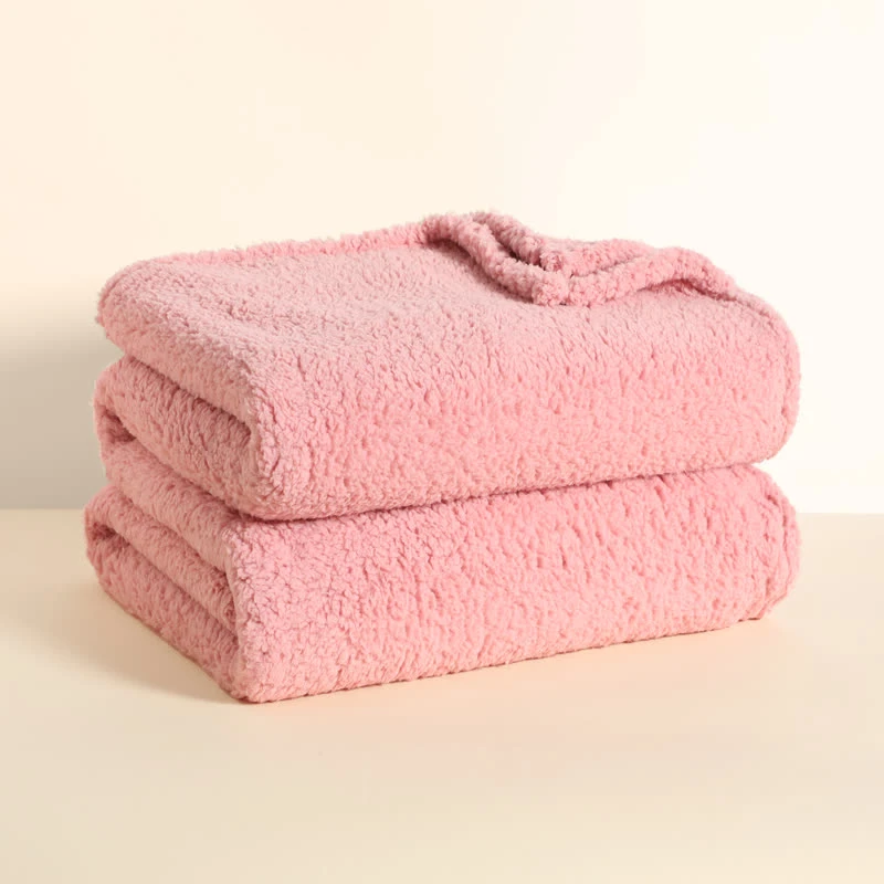 四季加厚多功能珊瑚绒法兰绒毛毯柔软超柔简约纯色