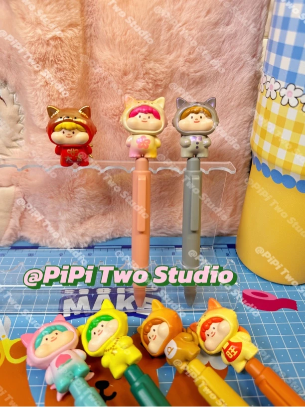 PiPiTwo正品萌粒DIY笔·肉球棉花糖小狐仙系列·DIY中性笔