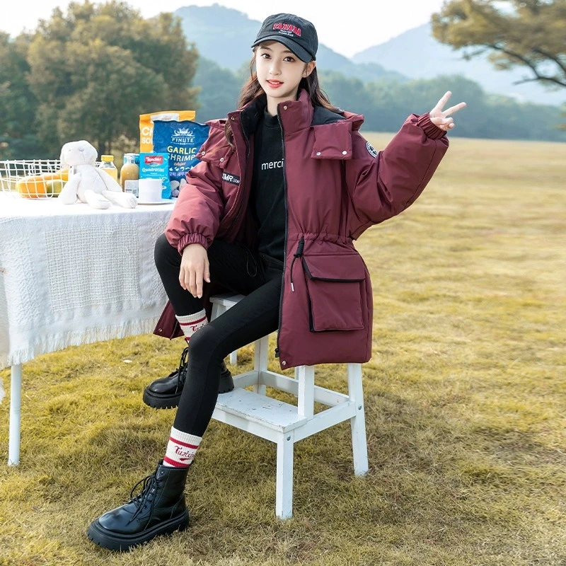 【现货·90白鸭绒】女童拜年服羽绒服加厚洋气冬装大童外套DYR8613