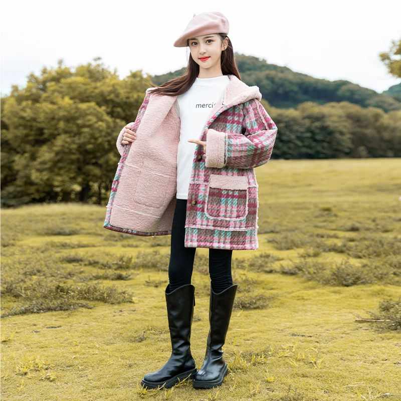 【现货·120cm-140cm】女童冬装外套洋气2024中大童网红上衣QWT8505