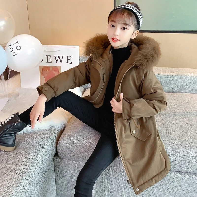 【现货·110cm-120cm】女童冬装派克服加厚洋气外套儿童冬款DWT6131