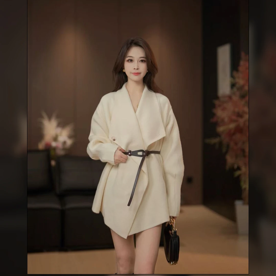 MT DISTORTION 毛衣外套女秋冬中长款加厚针织慵懒风针织衫60225