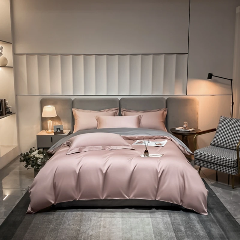 水星2024新款A类100支双股长绒棉四件套棉质轻奢--单南通