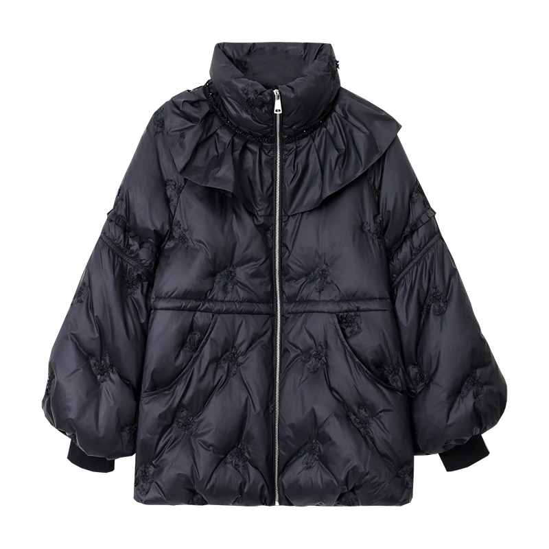 【奢香夫人】42903短款羽绒服冬季羽绒服