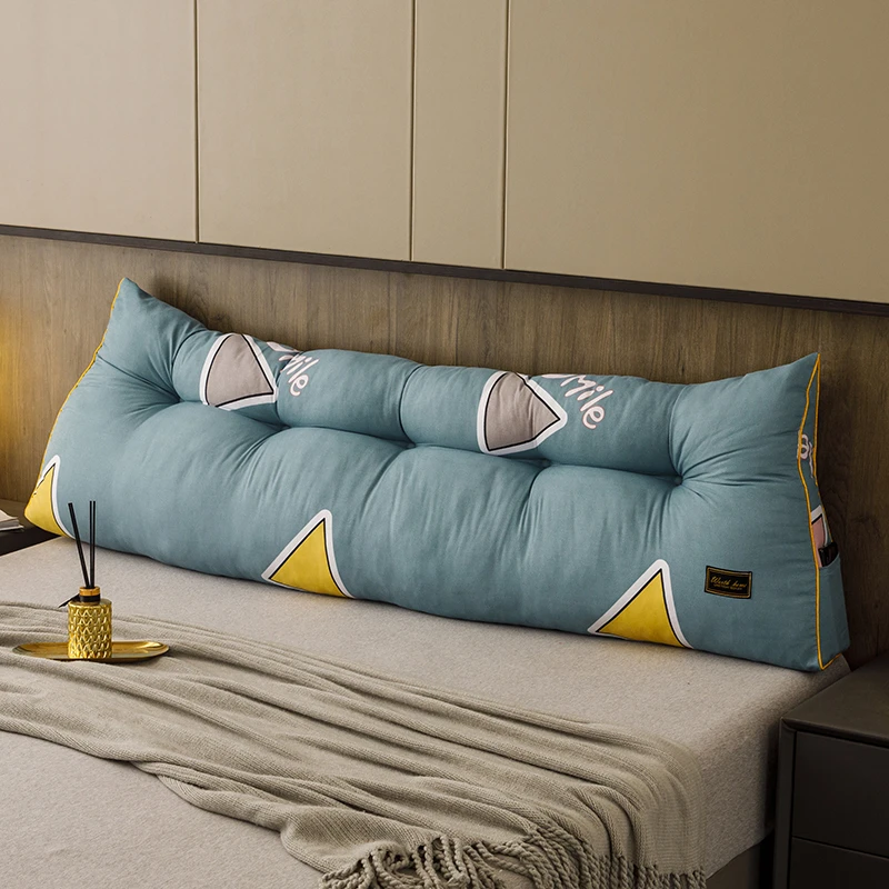 床头靠垫卧室看书长方形韩版含芯软包学生宿舍护腰靠枕双人韩版垫