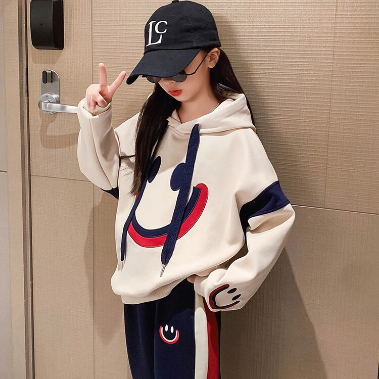 女童2025新款春秋季套装女中大童洋气童装中大童运动时尚两件套潮