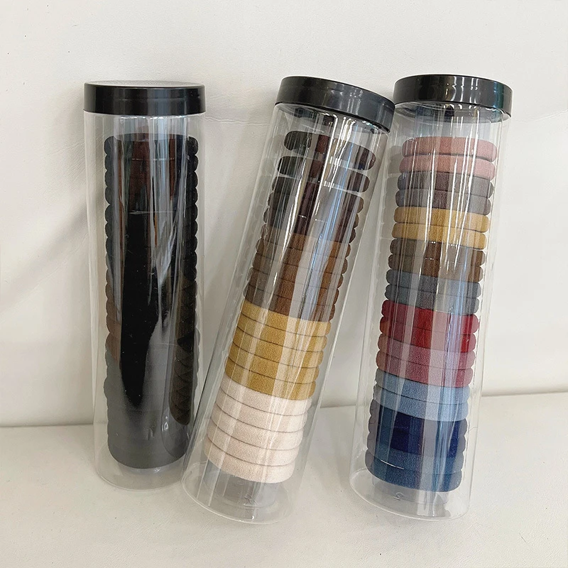 【Muusu】筒装头绳高弹力丸子头发圈扎头发皮筋头饰