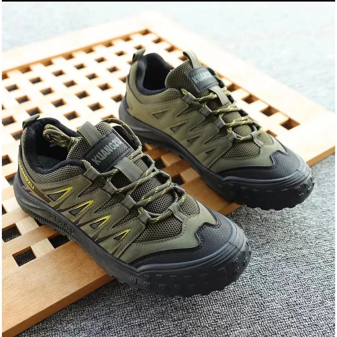 2024夏季新款男鞋户外运动登山旅游鞋男士休闲运动透气劳保鞋