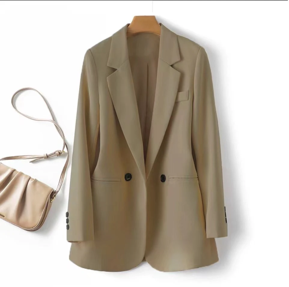 2202新中式百搭韩版小西装上衣春秋显瘦气质时尚休闲西装外套