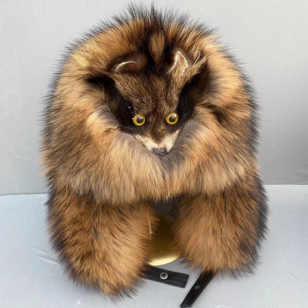 凯豪硕齐有头有尾貉子霸王帽秋冬保暖时尚加厚