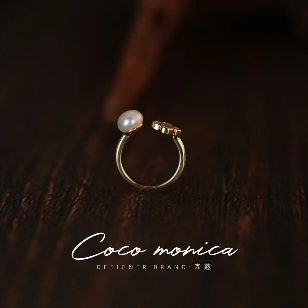 【小霞珠宝】正宗天然珍珠真品紫色戒指  WA255