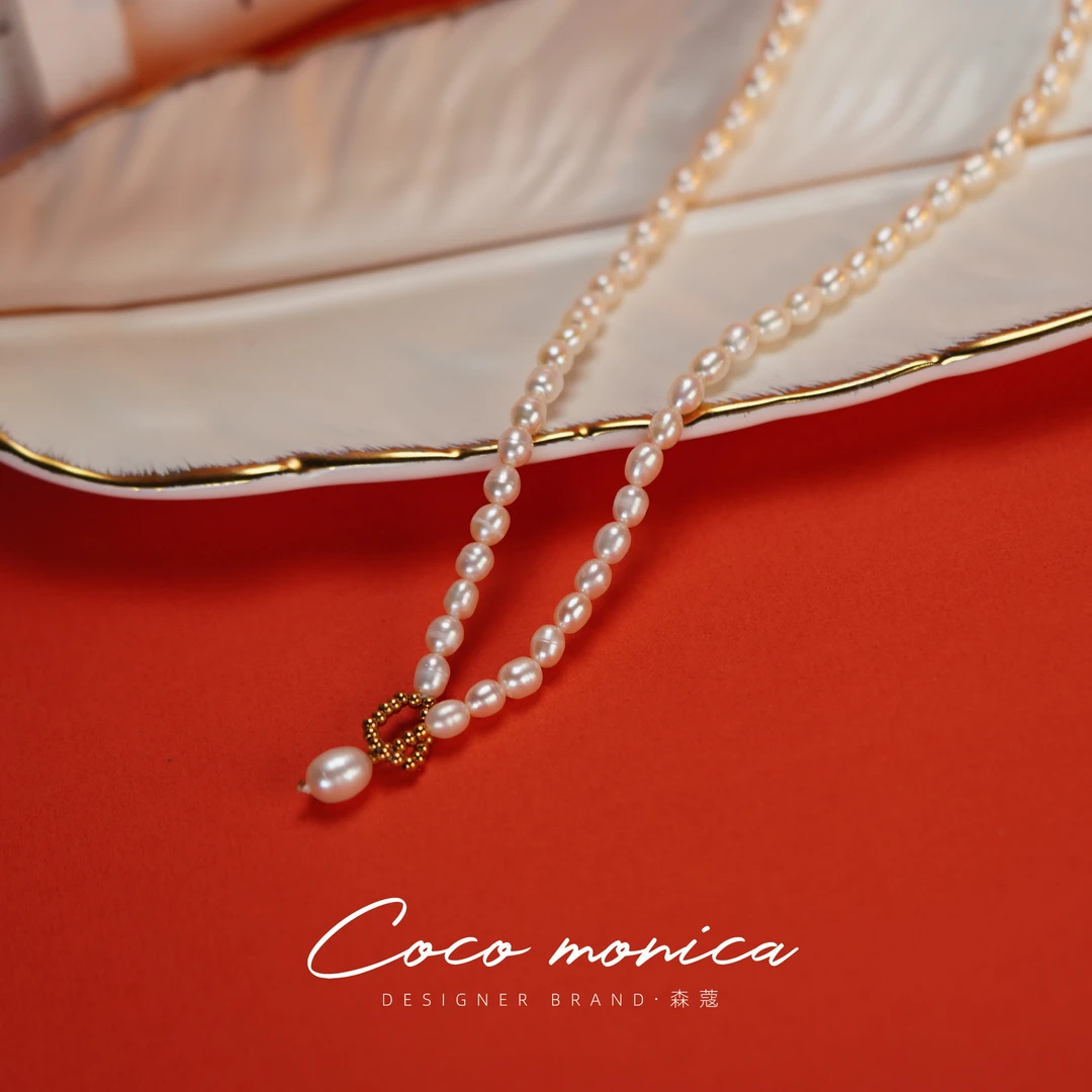 【小霞珠宝】复古编织设计师素款项链WA344