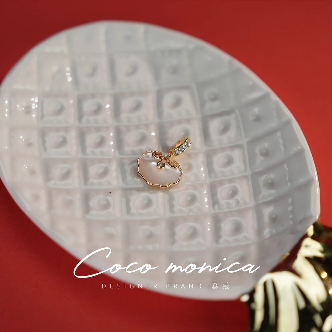 【小霞珠宝】珍珠吊坠项链毛衣紫色正宗气质精致镶嵌坠链素款 WA199