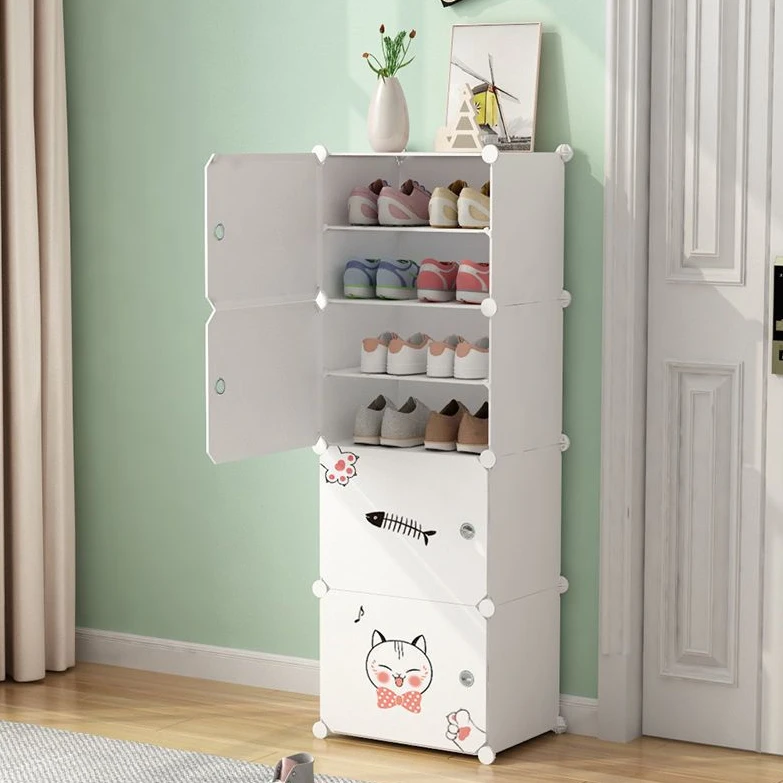 福思源室内多层爆款鞋柜宿舍鞋架出租房防尘鞋子收纳盒家用大容量