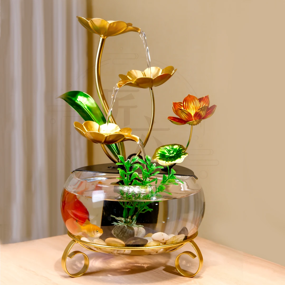 【专属】新中式高档装饰工艺品客厅茶几流水摆件通用