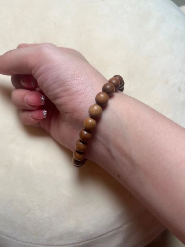 [檀香居]印度老山檀香新手可入黑肉料10mm单圈 奶香 高油高密顺纹