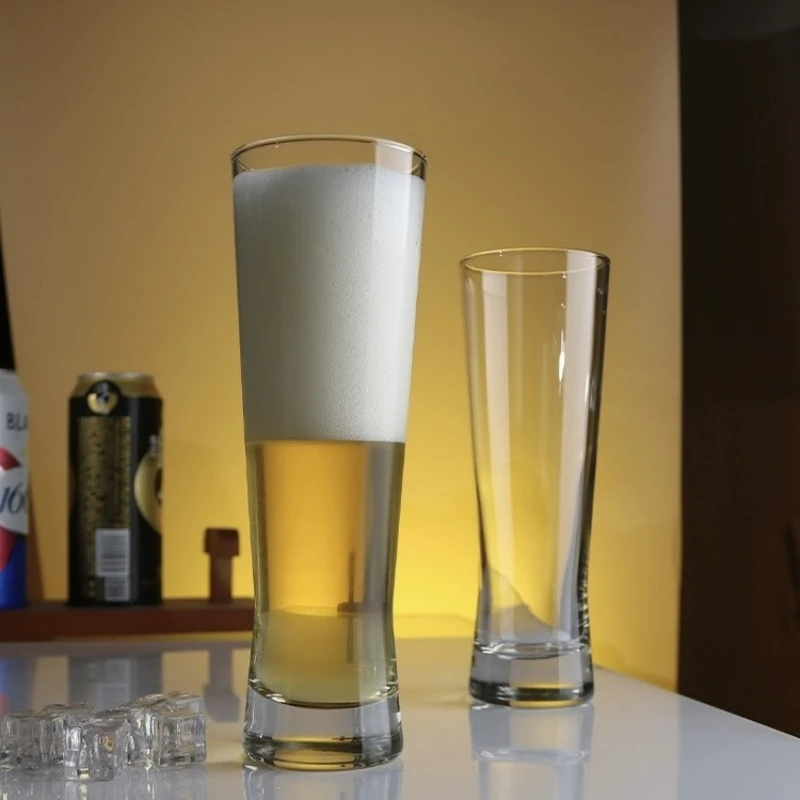 网红精酿啤酒杯家用大容量500ml加厚玻璃扎啤杯餐厅酒吧专用酒杯
