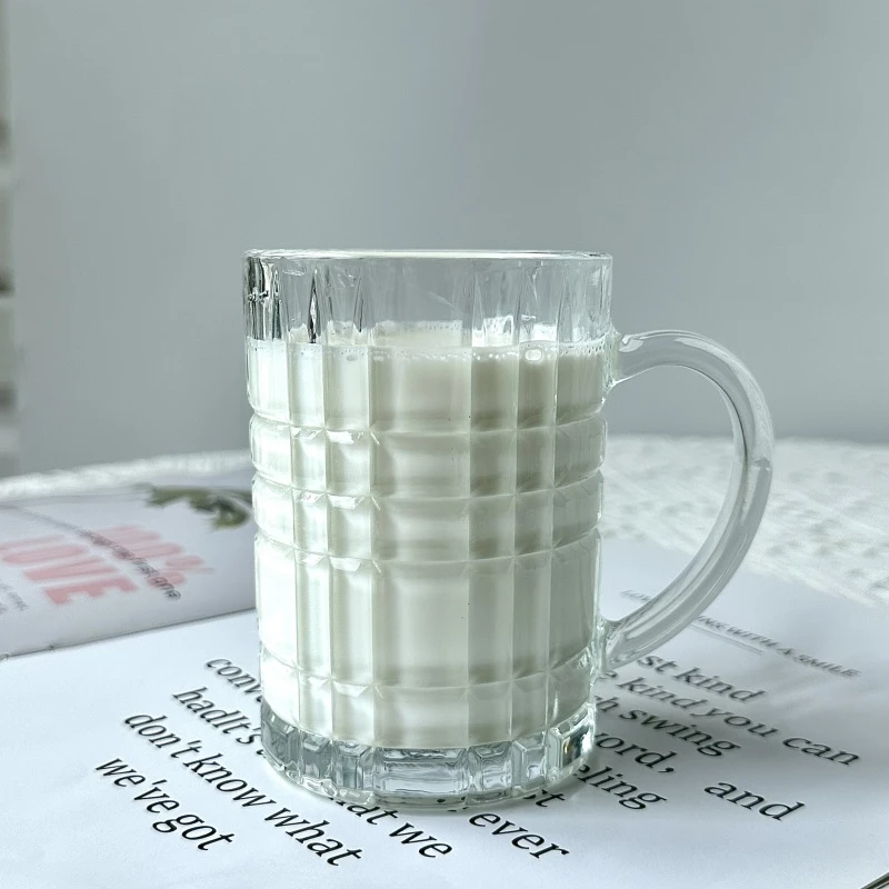 透明水晶玻璃杯带把耐热水杯欧式家用牛奶杯咖啡杯泡茶杯啤酒杯