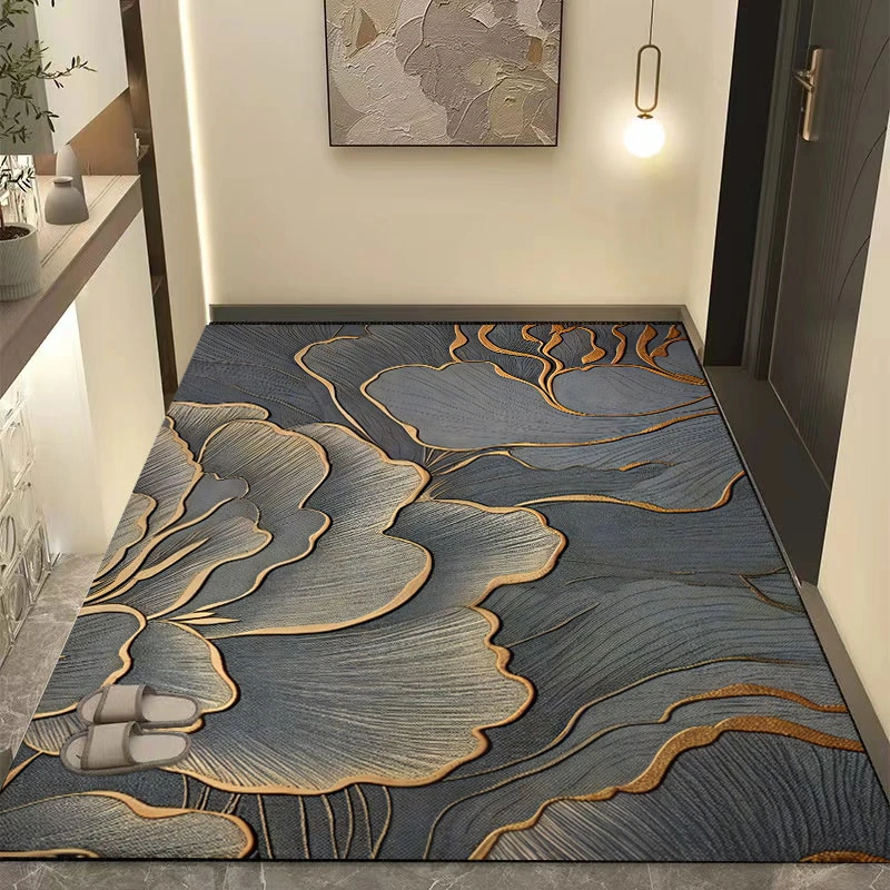 【硅藻防滑底】入户门地垫橡胶脚垫浴室门口垫子进门地毯轻奢门垫