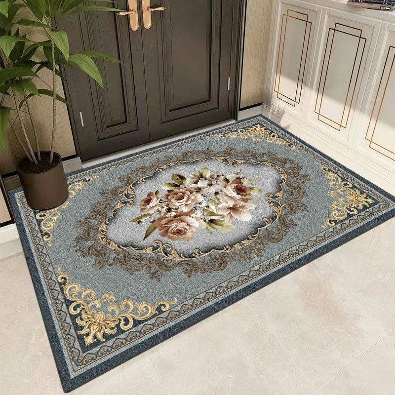 欧式入户门地垫进门舒适吸水蹭土脚垫卧室门口地毯耐脏可裁剪门垫