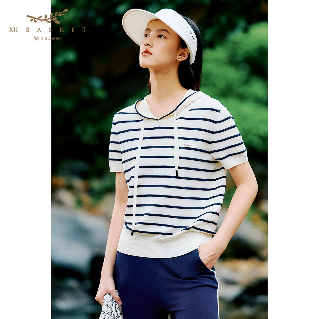 十二篮专选夏轻薄款休闲时尚气质套装冰丝上衣7C64206180