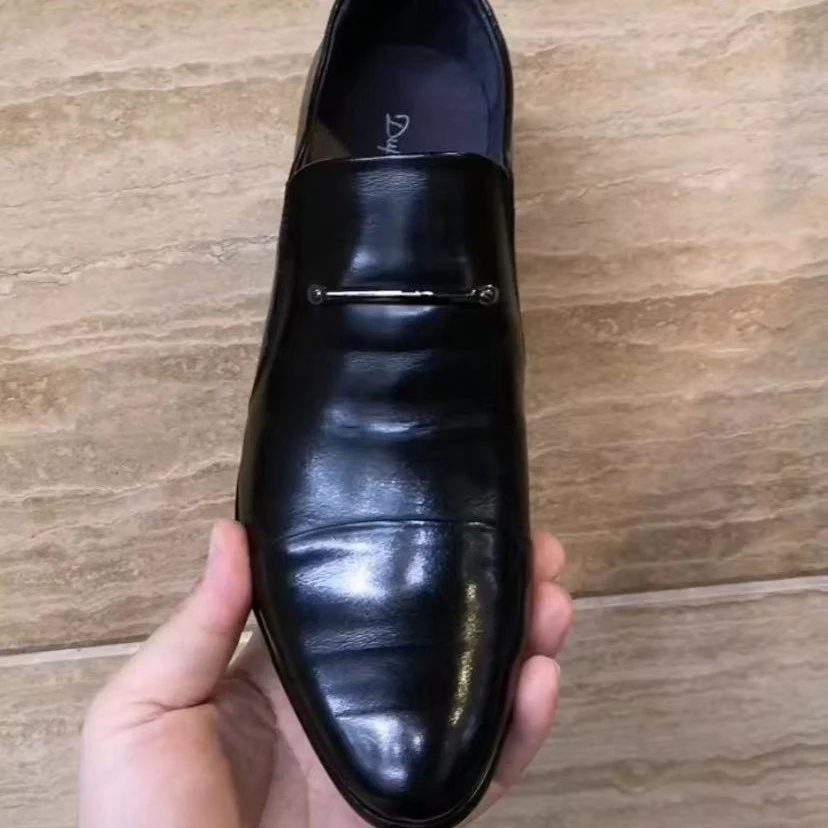 新款高品质全皮面休闲百搭男鞋