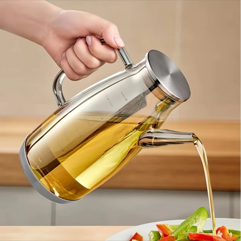 2025新款油壶厨房专用高档油壶不挂油家用油壶大容量装油瓶防漏油